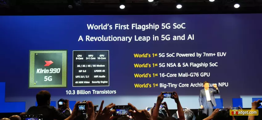 IFA 2019: Huawei ogłosił 7-nanometrowy procesor  Kirin 990 z wbudowanym modemem-5G
