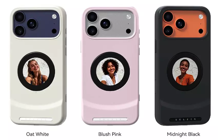 Pokrowiec Dockcase Selfix z dodatkowym wyświetlaczem dla iPhone’a 17 Pro