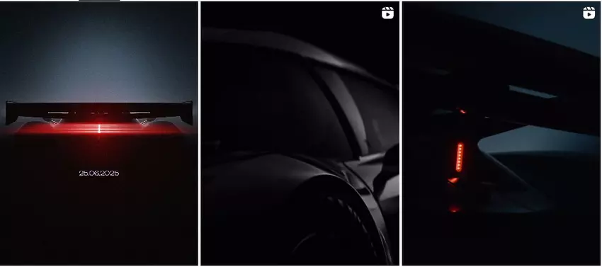 Zrzut ekranu teaserów na stronie Koenigsegg w Instagramie