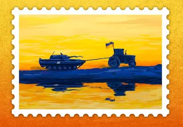 Oddziały ciągnikowe Ukrainy zajęły rosyjski transporter ...