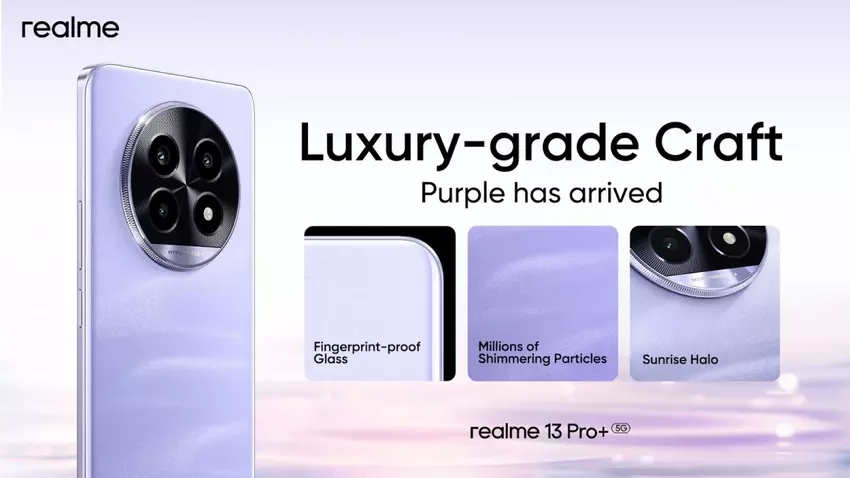 Realme 13 Pro+ w nowym kolorze Monet Purple trafia do Indii