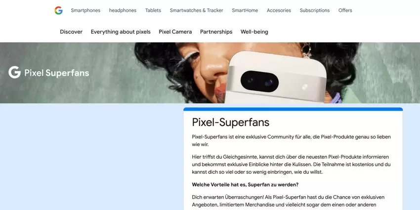 Program Google Pixel Superfans dostępny w Niemczech