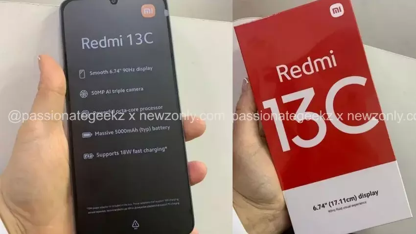 Redmi 13C 4G w zielonym kolorze, z potrójnym aparatem i 6,71-calowym wyświetlaczem pojawił się na zdjęciach