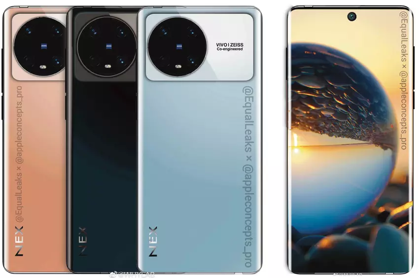 Do sieci wyciekły wysokiej jakości obrazy vivo NEX 5 - wiele kamer, duży przedni aparat i zakrzywiony wyświetlacz