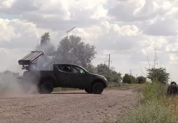 Siły Zbrojne Ukrainy zainstalowały wyrzutnię ze ...