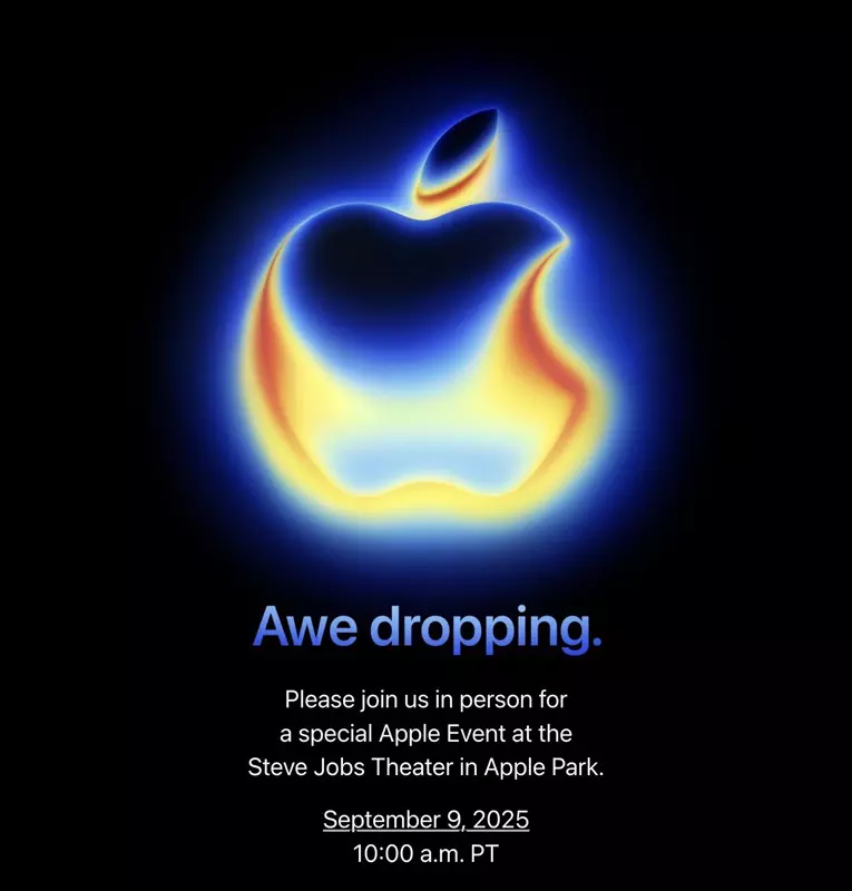 logo Apple w podczerwieni