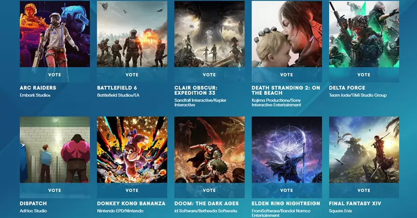 Zwycięzcy kategorii „Głos graczy” na TGA 2025