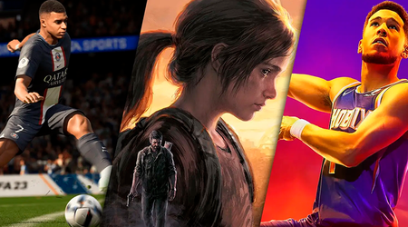 Gry, w które najczęściej grano we wrześniu na PlayStation 5. Pierwsza trójka to NBA 2K23, FIFA 23 i The Last of Us Part I