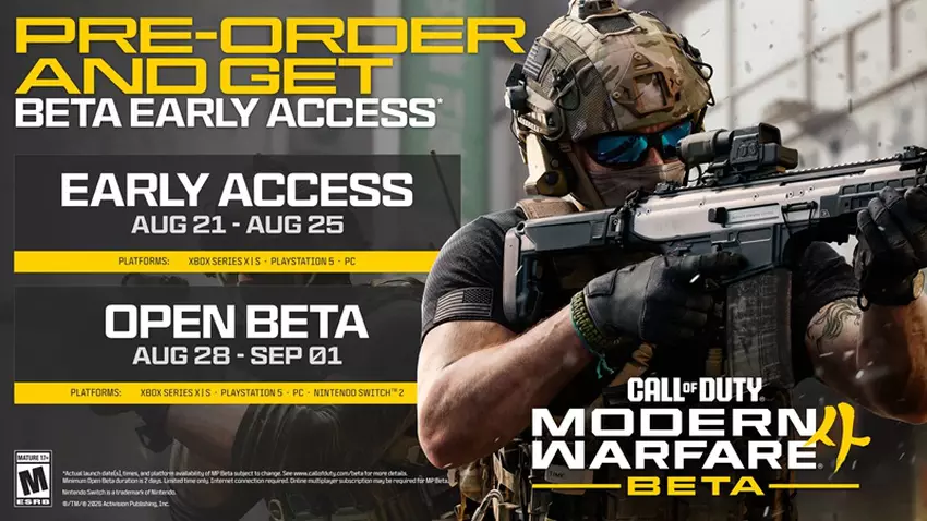 Daty testowania Modern Warfare 4