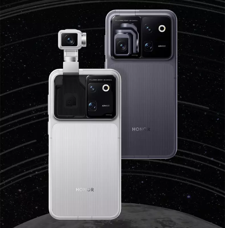 Moduł fotograficzny Honor Robot Phone z podwójnymi sensorami 200 MP