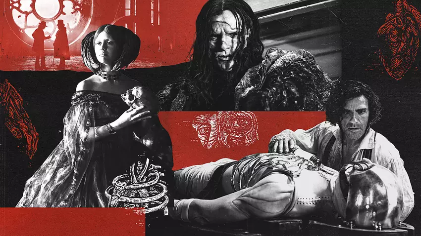 Plakat 'Frankenstein' Guillermo del Toro