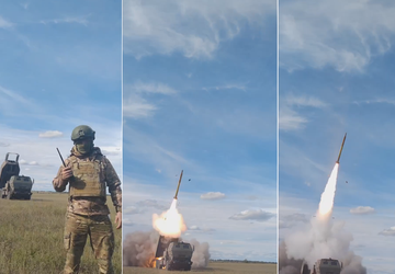 AFU pokazuje spektakularny film z wystrzelenia ...