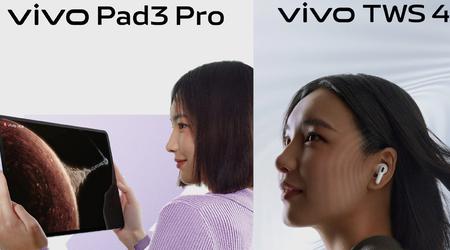 Nie tylko składane smartfony X Fold 3: 26 marca vivo zaprezentuje również tablet Pad 3 Pro i słuchawki TWS o konstrukcji podobnej do AirPods Pro.