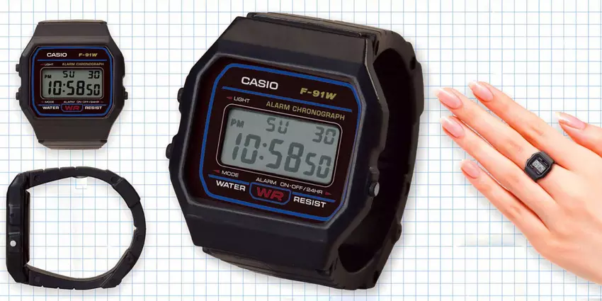 Casio wprowadziło na rynek kolekcję mini zegarków w formie pierścieni