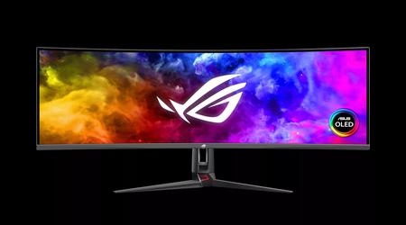 Zakrzywiony gamingowy ASUS ROG Swift OLED PG49WCD z odświeżaniem 144 Hz trafi do sprzedaży w cenie 1500 dolarów