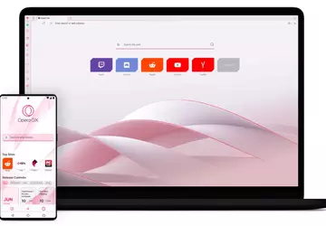 Przeglądarka dla graczy Opera GX obsługuje ...