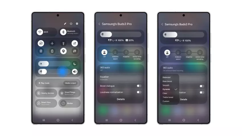 Demonstracja nowego panelu sterowania słuchawek z serii Galaxy Buds 3