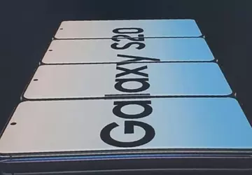 Photo trzech smartfonów Samsung Galaxy S20 ...