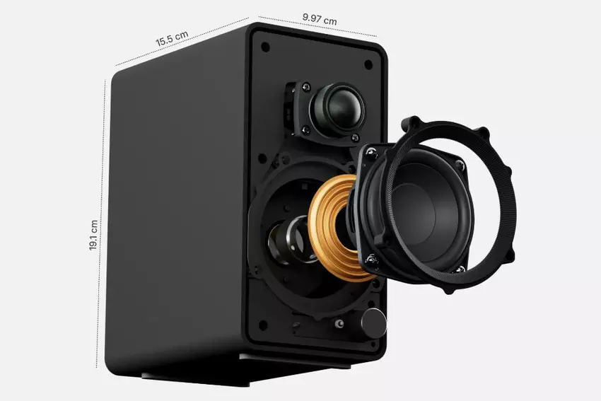 Wymiary systemu Creative XF1