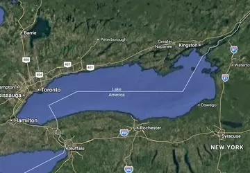 Google Maps zmienia nazwę jeziora Ontario ...