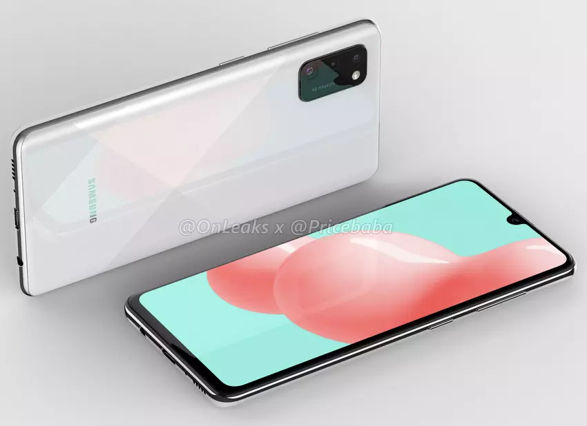 Samsung Galaxy A41 pojawił się na wysokiej jakości renderach Infinity-U ekran, potrujna kamera na 48 megapikseli oraz gniazdo słuchawkowe