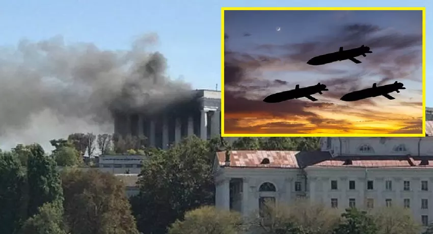 Ukraińskie rakiety niszczą siedzibę rosyjskiej Floty Czarnomorskiej na Krymie