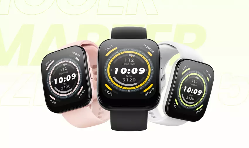Amazfit Bip 5: 1,91-calowy wyświetlacz, czujnik BioTracker i do 10 dni pracy na baterii za 89 USD