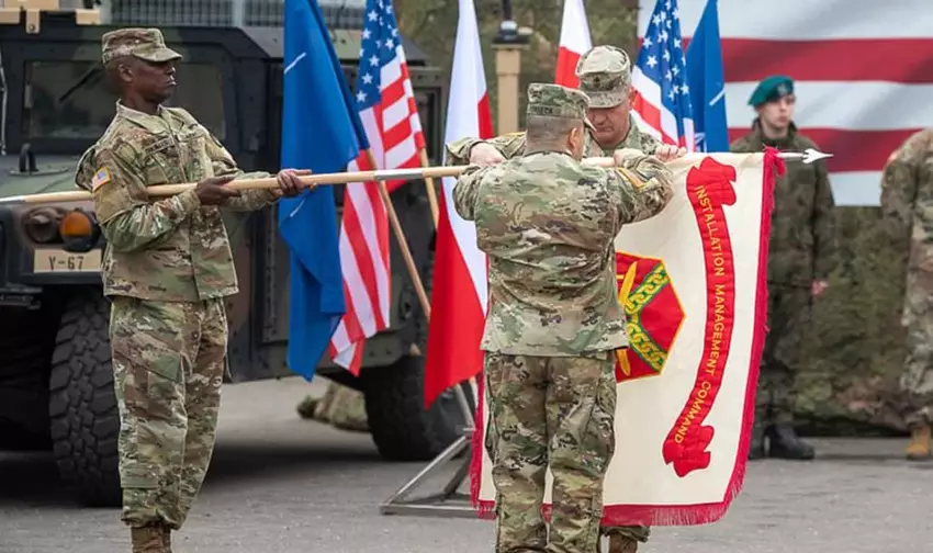 Ceremonia otwarcia pierwszej stałej bazy wojskowej USA w Polsce