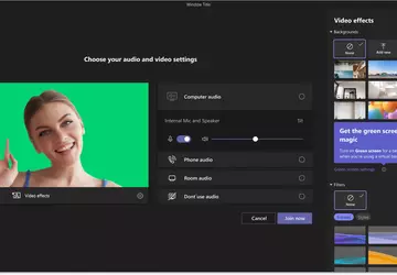 Microsfot dodaje funkcję green screen do ...