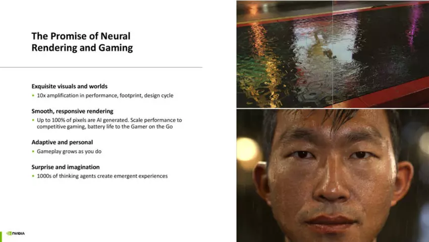 Ilustracja Nvidia Neural Rendering