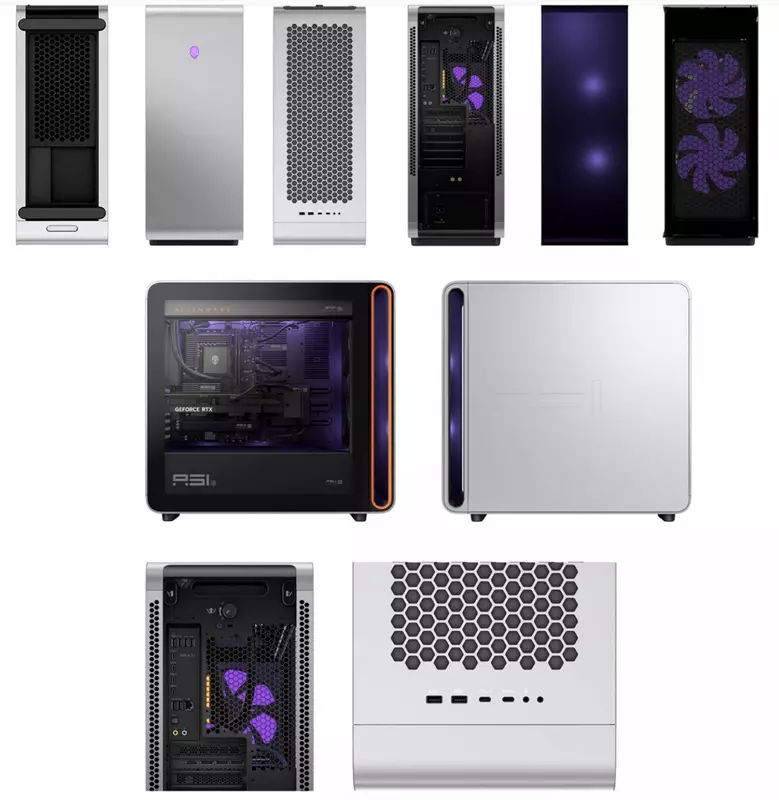 Alienware Area-51 na tle podświetlenia RGB