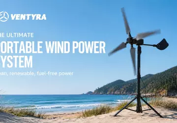 Przenośna elektrownia wiatrowa Ventyra R1: 24-godzinna ...