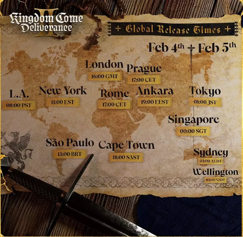 Mapa premiery Kingdom Come: Deliverance 2