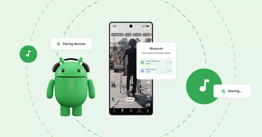 LE Audio Auracast na Android: jak dzielić się muzyką i filmami przez Bluetooth