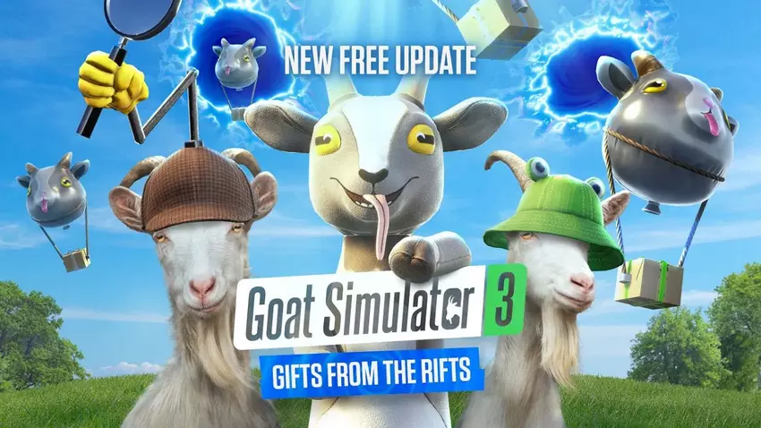 Więcej szaleństwa kozla: dla Goat Simulator 3 wydano dużą darmową aktualizację Gifts from the Rifts
