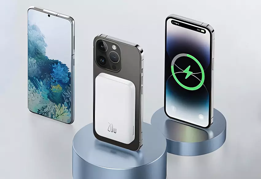 Bateria Baseus 6000 mAh z obsługą MagSafe i mocą do 20W w cenie 12,88 zł.