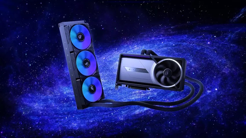 Karta graficzna ROG Astral LC GeForce RTX 5090 OC Edition. Ilustracja: ASUS