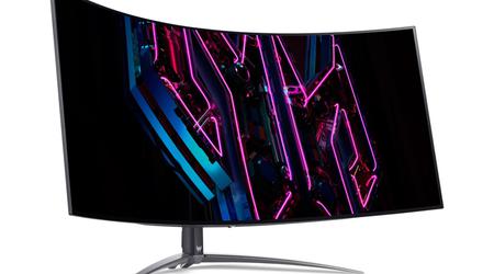 Zakrzywiony monitor do gier Acer Predator X45 3.4K z częstotliwością odświeżania 240 Hz trafia do sprzedaży po ośmiu miesiącach od zapowiedzi w obniżonej cenie.