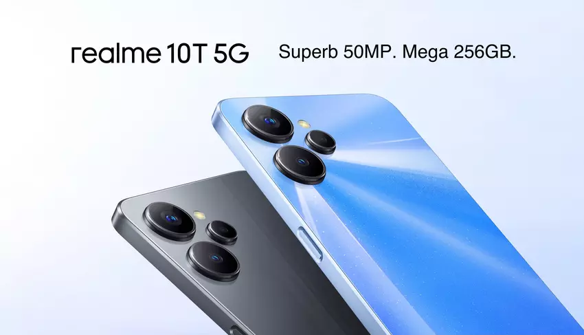 realme 10T 5G: wyświetlacz 90Hz, układ MediaTek Dimensity 810 i aparat 50MP za 205$