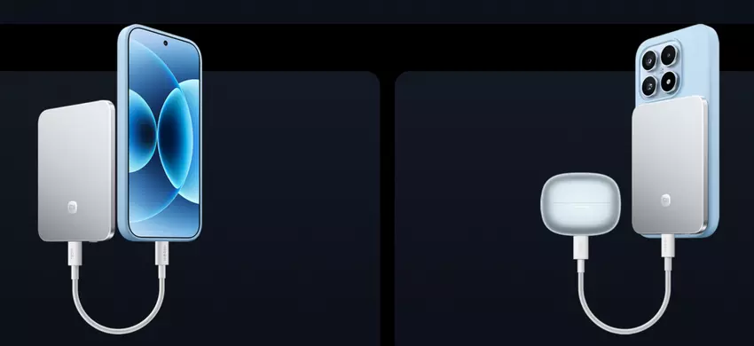 Różne warianty kolorystyczne Ultrathin Magnetic Power Bank