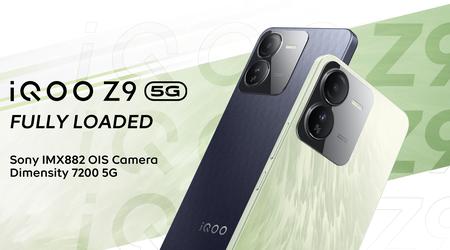 iQOO Z9 5G: wyświetlacz AMOLED 120 Hz, układ MediaTek Dimensity 7200, stopień ochrony IP54 i bateria 5000 mAh z ładowaniem 44 W za 240 USD