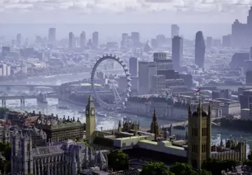 Widoki z lotu ptaka słynnych zabytków ...