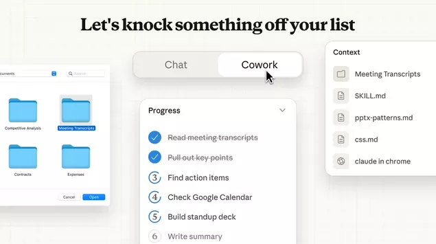Anthropic zaprezentowała Claude Cowork: asystenta, który ...