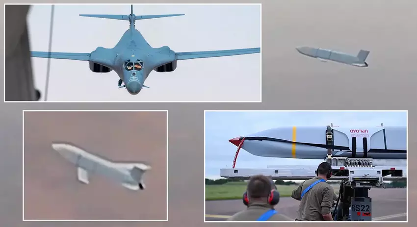 Siły Powietrzne Stanów Zjednoczonych pokazują rzadki film przedstawiający wystrzelenie pocisku AGM-158 JASSM z bombowca strategicznego B-1B Lancer