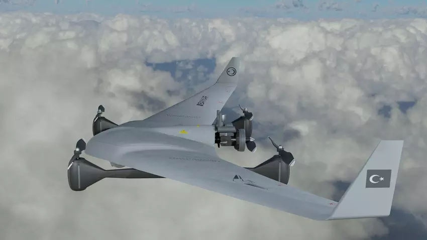 Baykar testuje nowy dron Bayraktar VTOL dla flagowego lotniskowca Anadolu