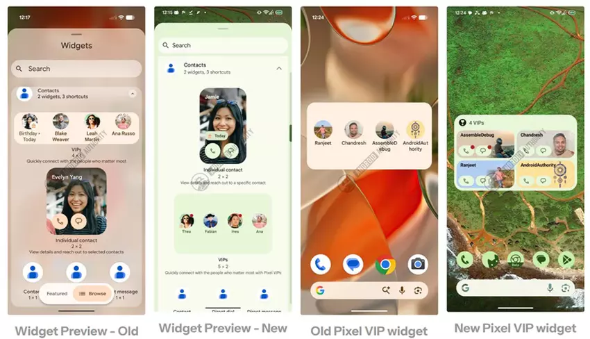 Nowy widżet Pixel VIPs na Google Pixel