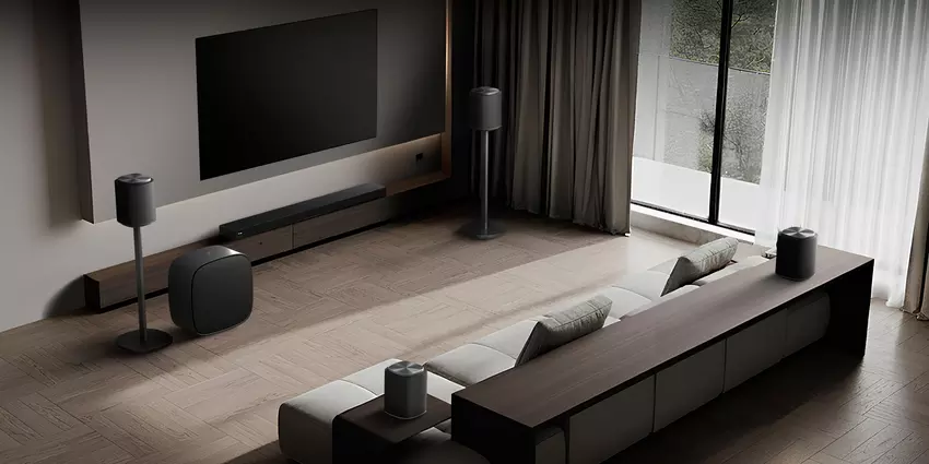 Render modułowego systemu audio LG Sound Suite.