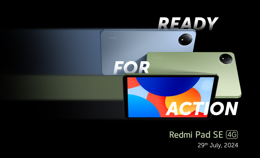 To już oficjalne: 29 lipca Xiaomi zaprezentuje tablet Redmi Pad SE 4G