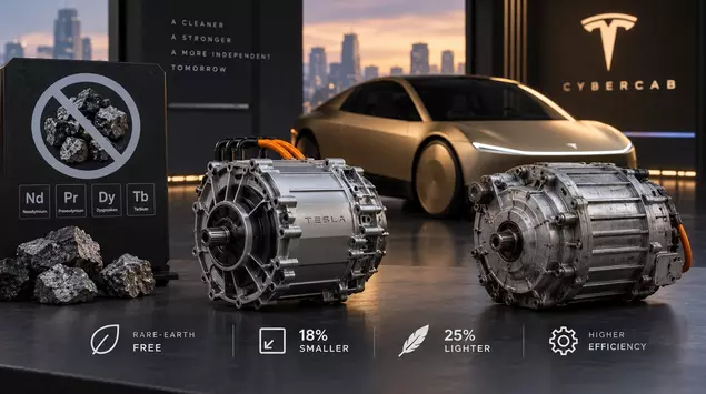 Tesla Cybercab z rewolucyjnym silnikiem: bez ...
