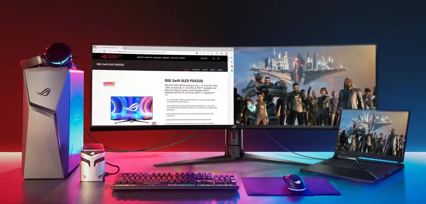 ASUS zapowiada zakrzywiony monitor 5K o częstotliwości odświeżania 165 Hz i przekątnej 49 cali